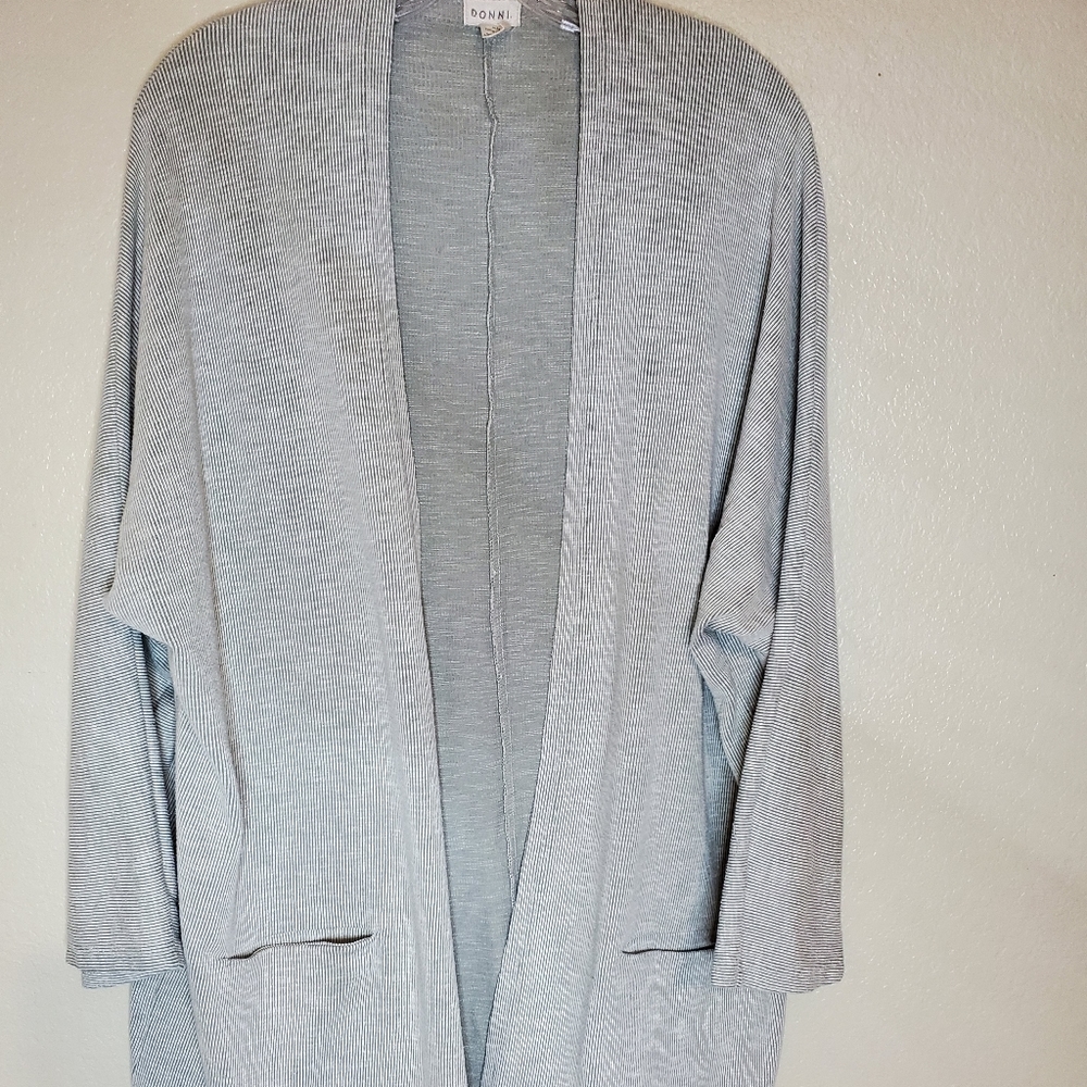 Donni Ribbed Long Cardigan